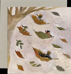 Cottontails Baby Cards|Autumn Leaves Card