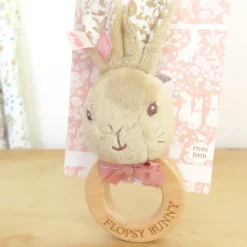 Cottontails Baby Bunnies For Babies|Comforters & Rattles|Beatrix Potter Flopsy Bunny Ring Rattle