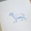 Cottontails Baby Cards|Cottontails handmade card - goat