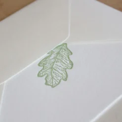 Cottontails Baby Cards|Cottontails handmade card - oak leaf
