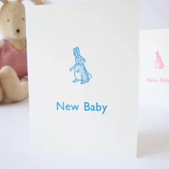 Cottontails Baby Cards|Bunny Cards & Stationery|Cottontails New Baby card - blue