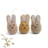 Cottontails Baby Felt Bunnies|Handmade Felt|En Gry & Sif - handmade trio of bunnies