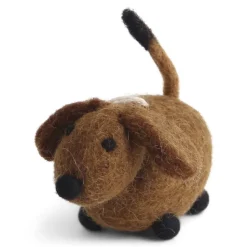 Cottontails Baby Handmade Felt|En Gry & Sif little brown dog