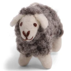 Cottontails Baby Handmade Felt|En Gry & Sif little woolly sheep - grey