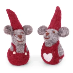 Cottontails Baby Handmade Felt|En Gry & Sif mother & father mice