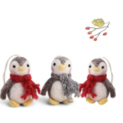 Cottontails Baby Handmade Felt|En Gry & Sif trio of baby penguins