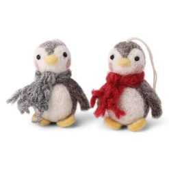 Cottontails Baby Handmade Felt|En Gry & Sif trio of baby penguins