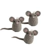 Cottontails Baby Handmade Felt|En Gry & Sif trio of tiny mice
