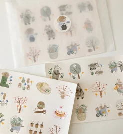 Cottontails Baby Stickers & Stationery|Craft & Stickers|Handmade Paper Stickers - Spring