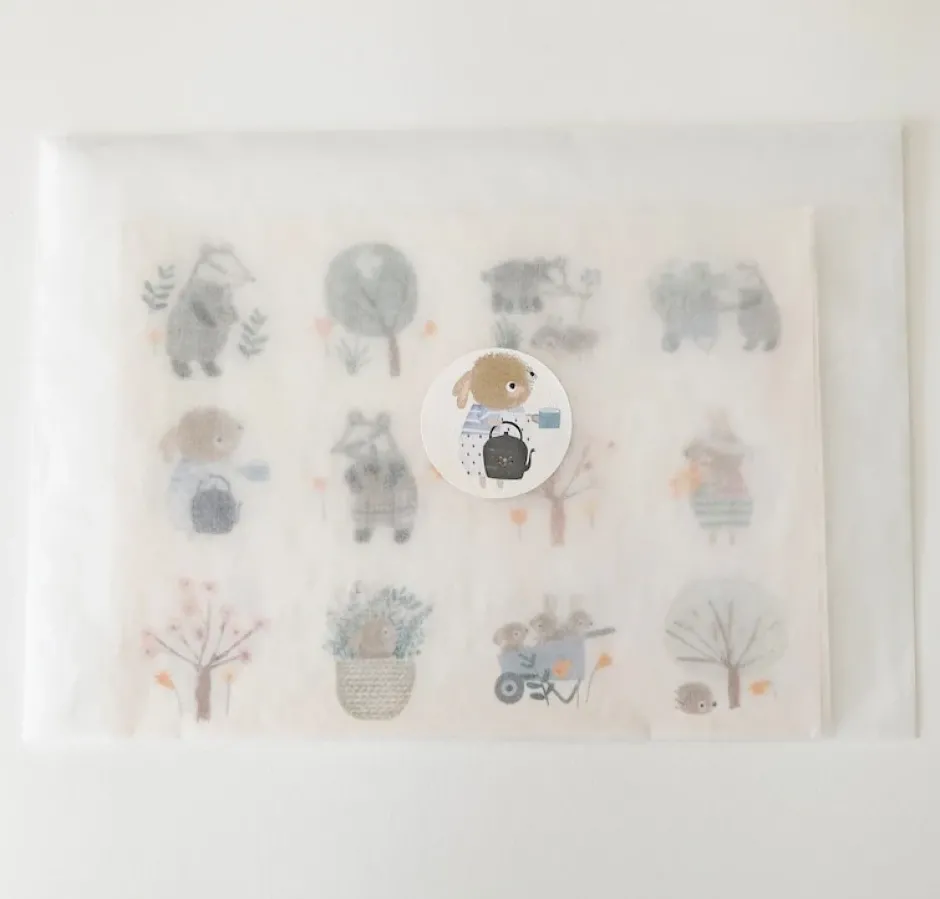 Cottontails Baby Stickers & Stationery|Craft & Stickers|Handmade Paper Stickers - Spring