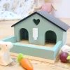 Cottontails Baby Wooden Toys|Wooden Bunnies|Little Wooden Bunny House