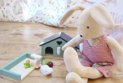 Cottontails Baby Wooden Toys|Wooden Bunnies|Little Wooden Bunny House
