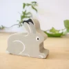 Cottontails Baby Wooden Bunnies|Wooden Toys|Little wooden woodland animal - snow hare