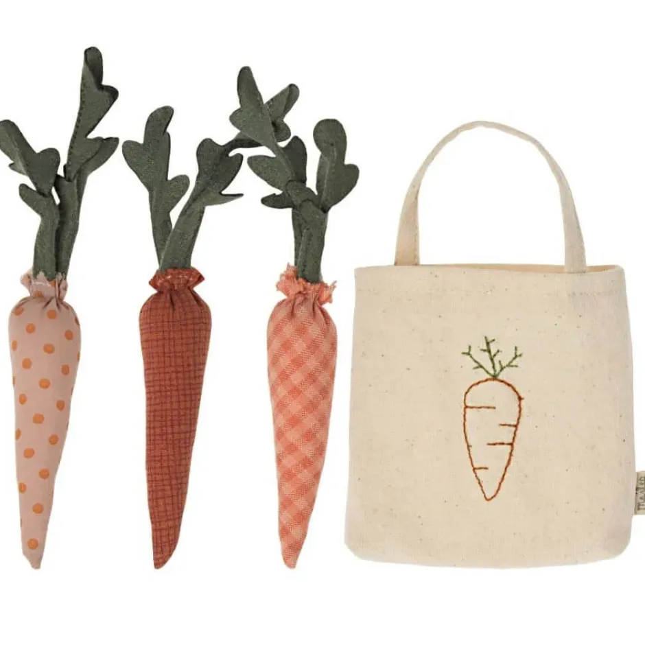Cottontails Baby Little Kitchen|Maileg Cotton Carrots in a Shopping Bag
