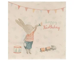 Cottontails Baby Little Kitchen|Maileg Paper Napkins - Happy Birthday Bunny