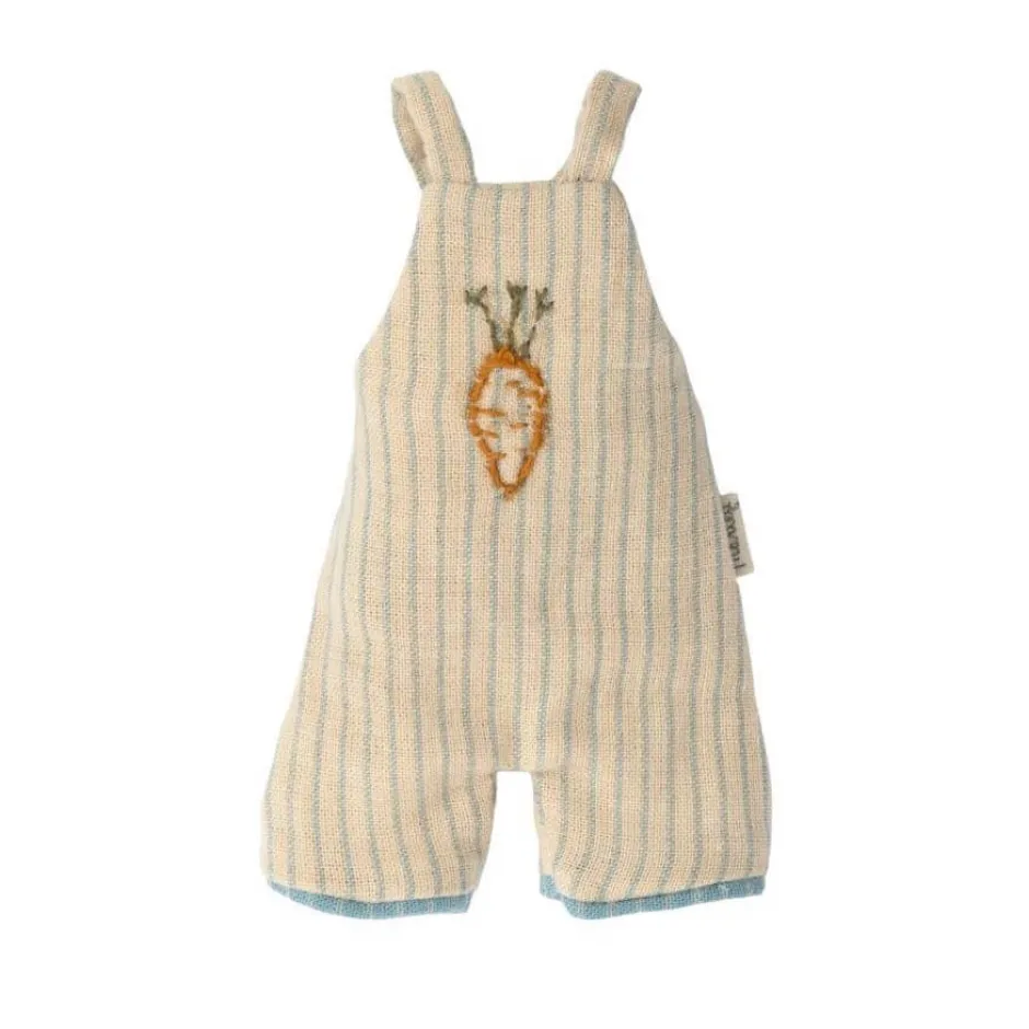 Cottontails Baby Soft Toy Bunnies|Maileg Size 1 Rabbit - Carrot Dungarees
