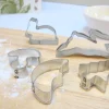 Cottontails Baby Little Kitchen|Bunny Baking|Mini biscuit cutters - bunnies / toadstool / tree / moon