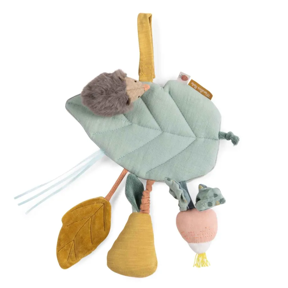 Cottontails Baby Musical & Activity|Musical & Activity|Moulin Roty Activity Leaf with Hedgehog