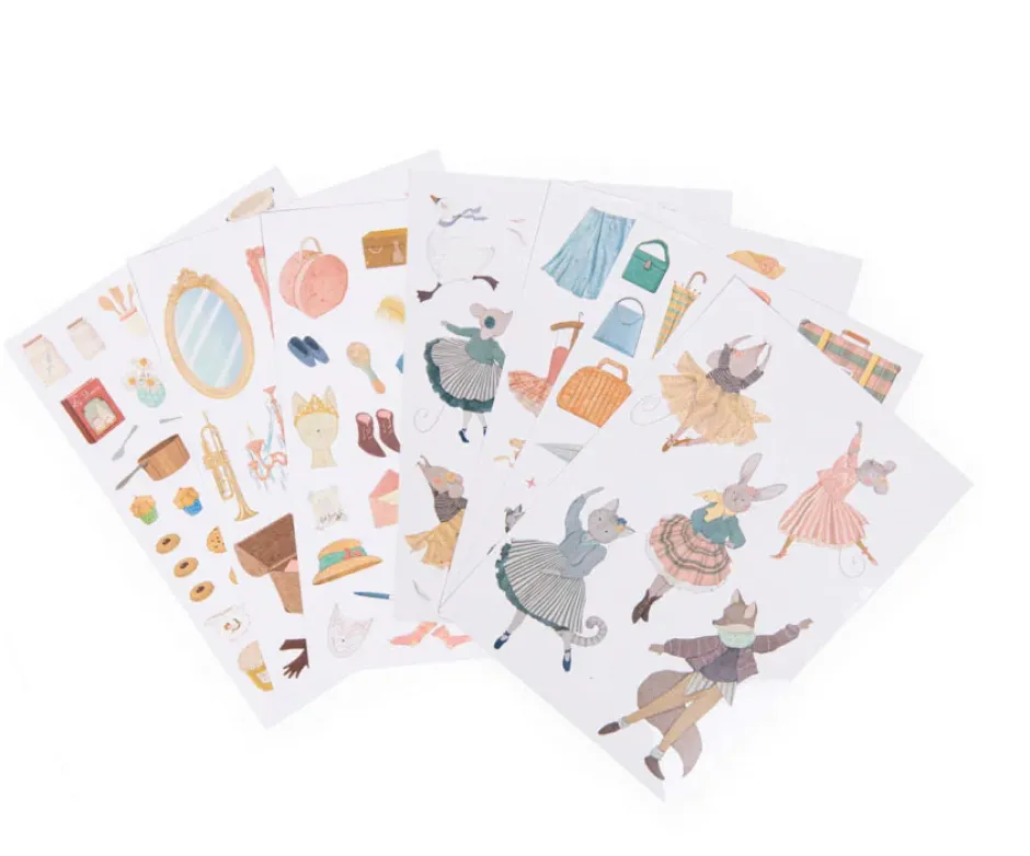 Cottontails Baby Craft & Stickers|Moulin Roty Dance School Colouring & Sticker Book