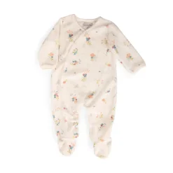 Cottontails Baby Clothing & Nursery|Moulin Roty Floral Baby Sleepsuit - 1 month