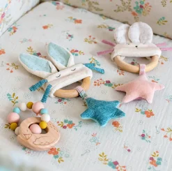 Cottontails Baby Clothing & Nursery|Moulin Roty Floral Fitted Cot Sheet 140 x 70cm