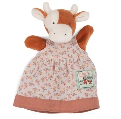 Cottontails Baby Puppets & Theatre|Moulin Roty hand puppet - Charlotte the Cow