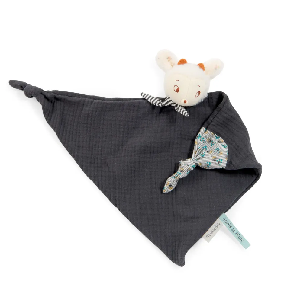 Cottontails Baby Comforters & Rattles|Moulin Roty lamb muslin comforter