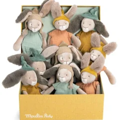 Cottontails Baby Soft Toy Bunnies|Bunnies For Babies|Moulin Roty Little Clay Bunny - 28cm