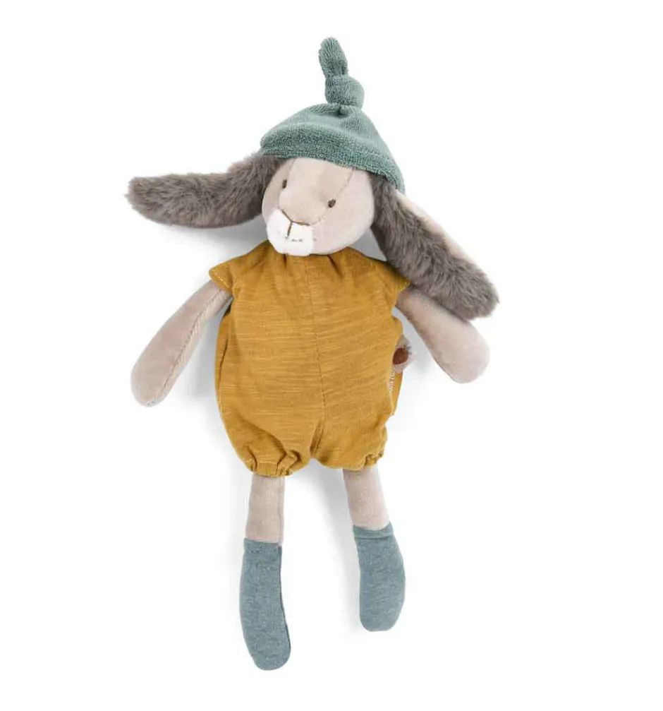 Cottontails Baby Soft Toy Bunnies|Bunnies For Babies|Moulin Roty Little Ochre Bunny - 28cm