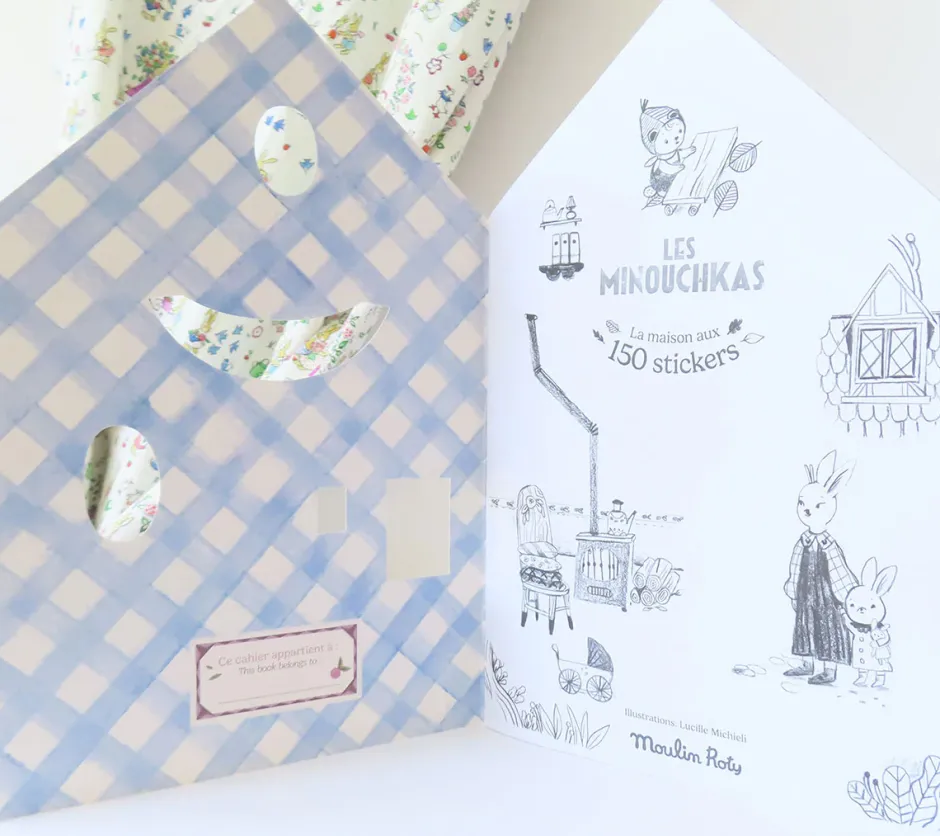 Cottontails Baby Craft & Stickers|Moulin Roty Minouchkas Colouring & Sticker Book