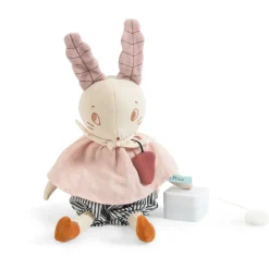 Cottontails Baby Bunnies For Babies|Musical & Activity|Moulin Roty musical linen rabbit