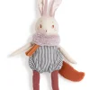 Cottontails Baby Bunnies For Babies|Baby Soft Toys|Moulin Roty Plume the large rabbit