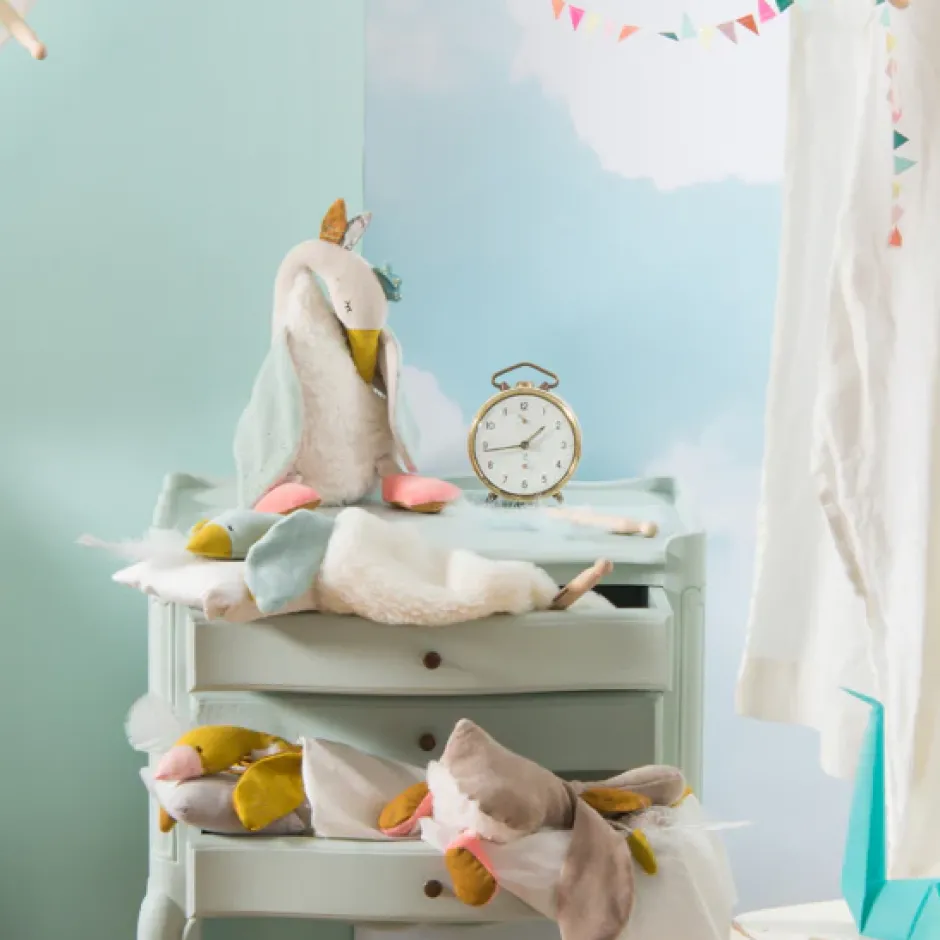 Cottontails Baby Baby Soft Toys|Soft Toys|Moulin Roty Plumette the little blue goose