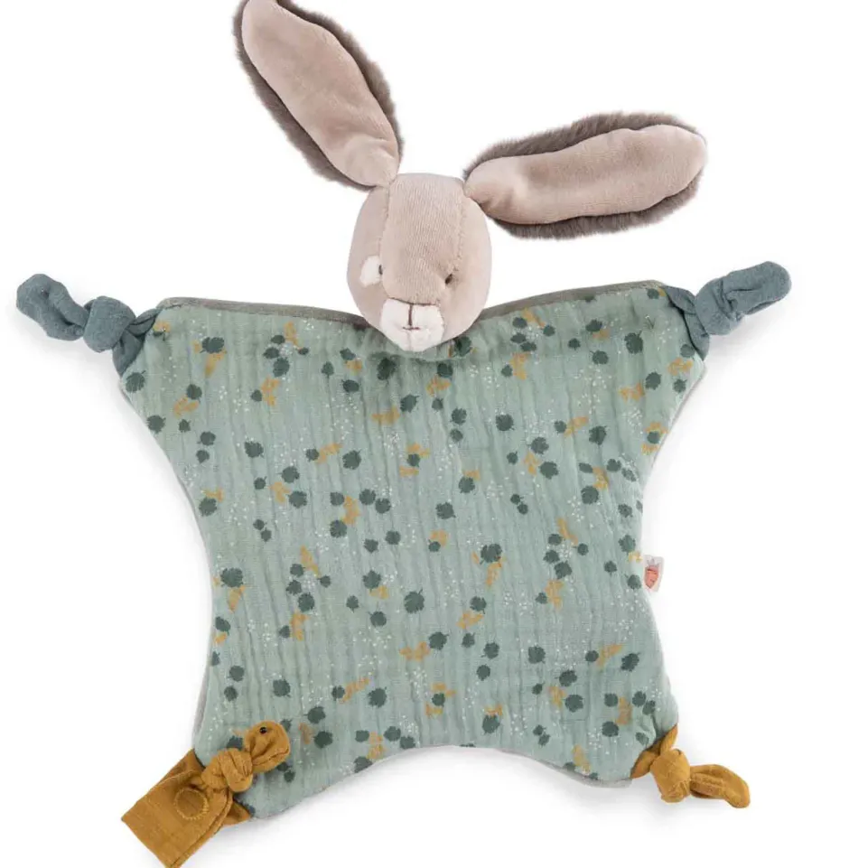 Cottontails Baby Bunnies For Babies|Comforters & Rattles|Moulin Roty Sage Bunny Comforter