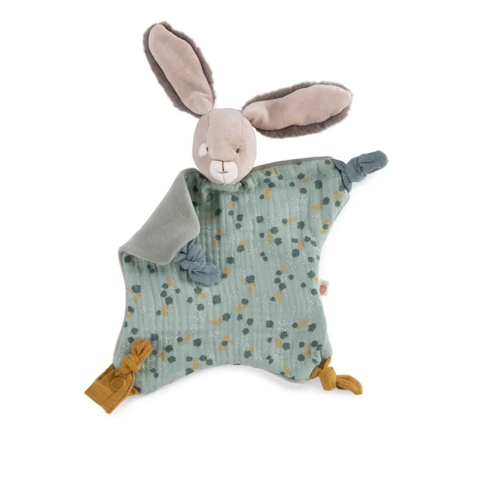 Cottontails Baby Bunnies For Babies|Comforters & Rattles|Moulin Roty Sage Bunny Comforter