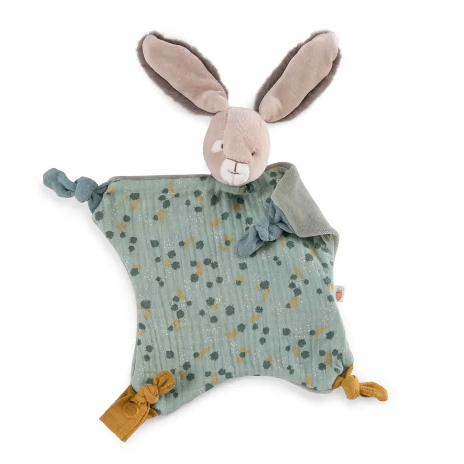 Cottontails Baby Bunnies For Babies|Comforters & Rattles|Moulin Roty Sage Bunny Comforter