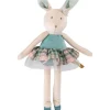 Cottontails Baby Soft Toy Bunnies|Bunnies For Babies|Moulin Roty Soft Blue Velvet Bunny