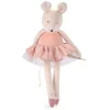 Cottontails Baby Baby Soft Toys|Soft Toys|Moulin Roty Soft Pink Velvet Mouse