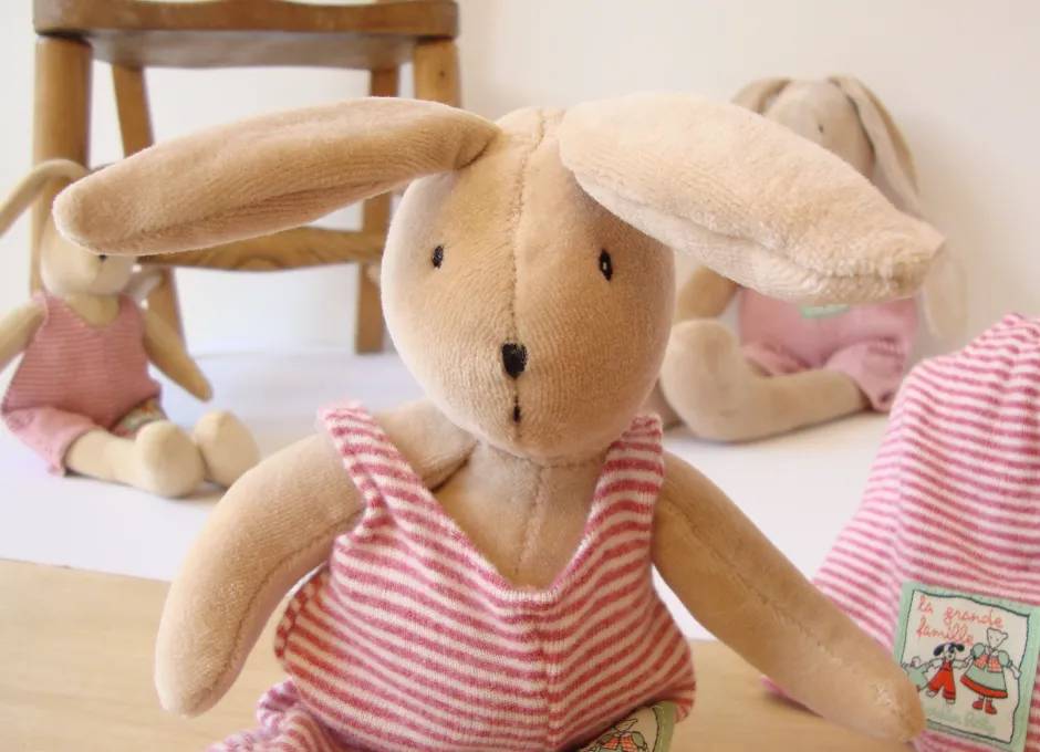 Cottontails Baby Soft Toy Bunnies|Bunnies For Babies|Moulin Roty Sylvain Rabbit 23cm