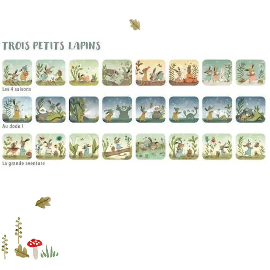 Cottontails Baby Puppets & Theatre|Moulin Roty Three Rabbits Bedtime Story Torch