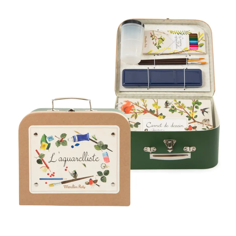 Cottontails Baby Craft & Stickers|Moulin Roty watercolour suitcase