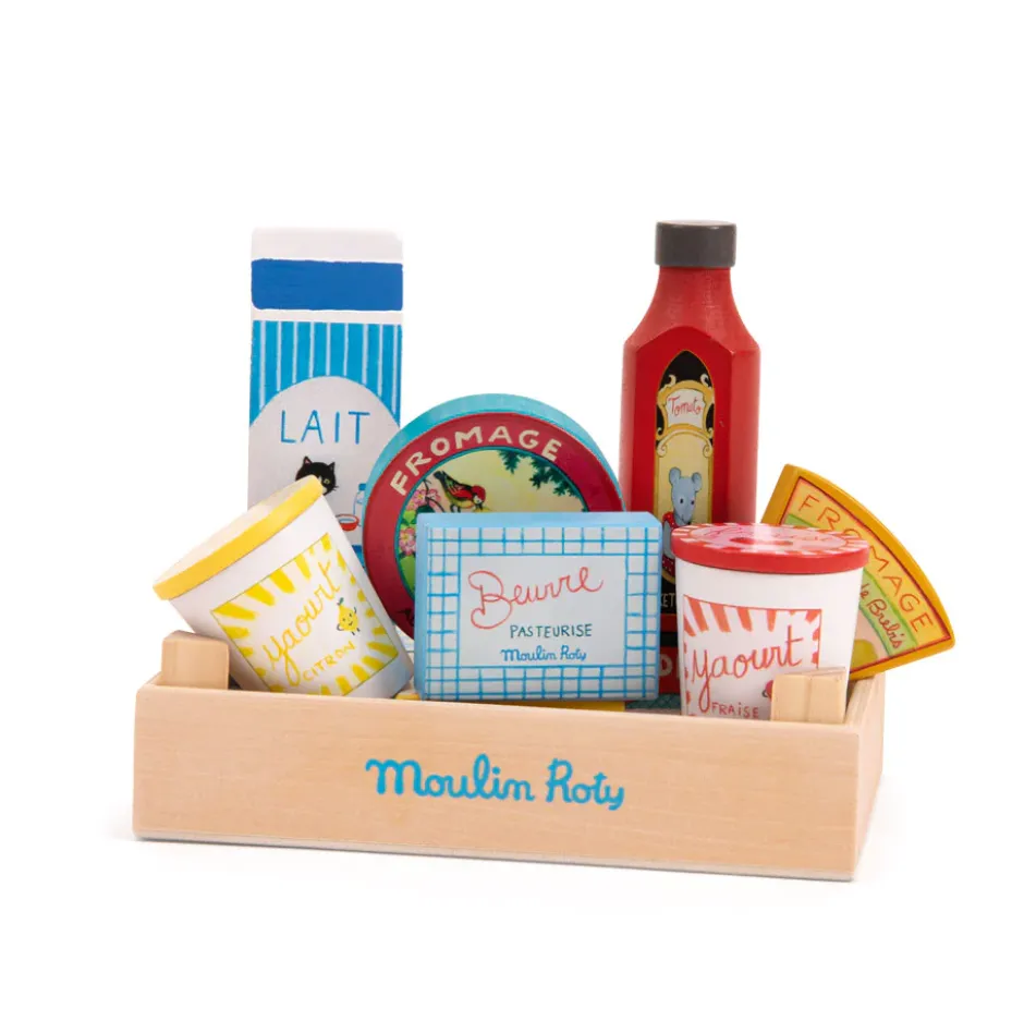 Cottontails Baby Little Kitchen|Wooden Toys|Moulin Roty wooden foods - French dairy