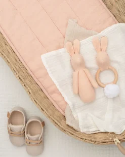 Cottontails Baby Bunnies For Babies|Comforters & Rattles|Mr Pickles Cotton Linen Rabbit Rattle