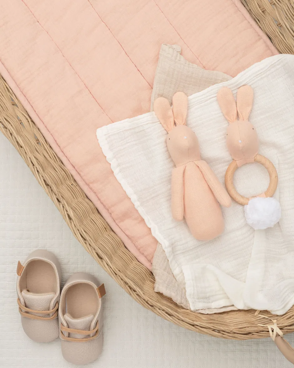 Cottontails Baby Comforters & Rattles|Bunnies For Babies|Mr Pickles Rabbit Teething Ring