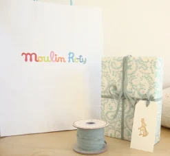 Cottontails Baby Bunnies For Babies|Handpicked Gift Sets|New Baby Gift-wrapped Set - Clay bunny & radish