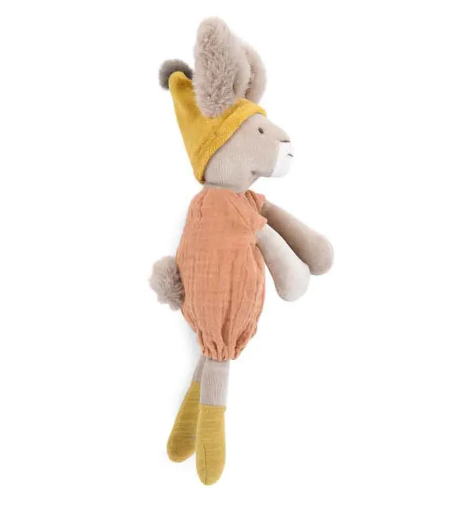 Cottontails Baby Bunnies For Babies|Handpicked Gift Sets|New Baby Gift-wrapped Set - Clay bunny & radish