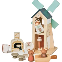 Cottontails Baby Wooden Toys|Penny Windmill & Field Mice - Wooden Countryside Play Set