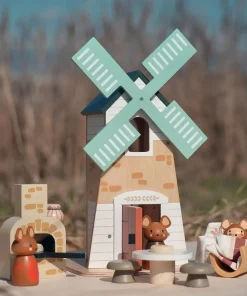 Cottontails Baby Wooden Toys|Penny Windmill & Field Mice - Wooden Countryside Play Set