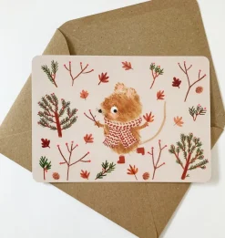 Cottontails Baby Cards|Postcard & Envelope - Harvest Mouse