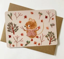 Cottontails Baby Cards|Postcard & Envelope - Harvest Mouse
